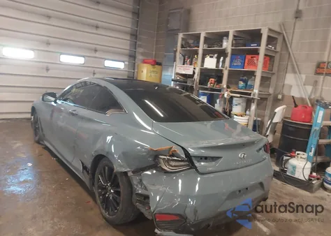 2022 Infiniti Q60 Red Sport 400 Awd from USA, damaged, VIN JN1FV7LL6NM680869